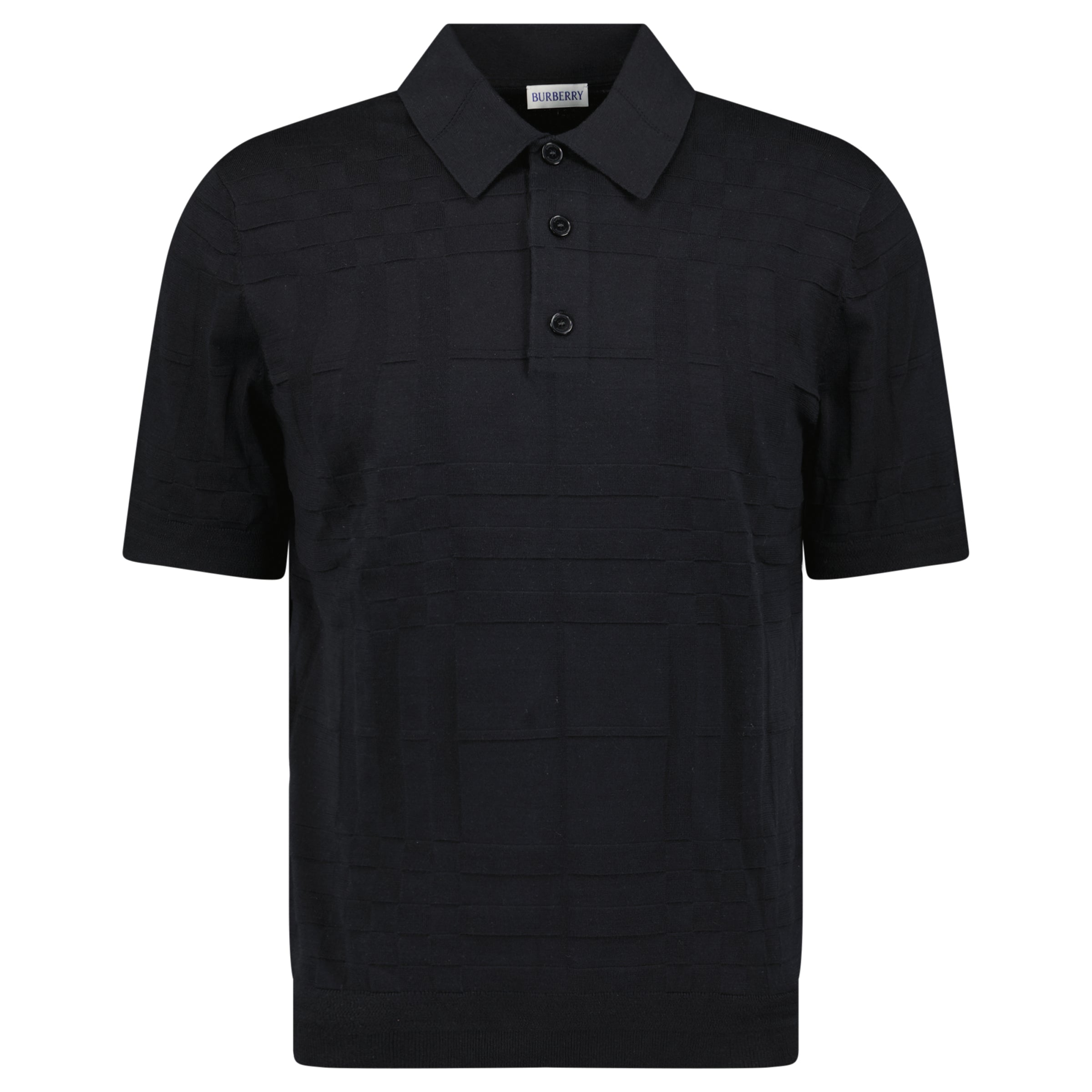 Burberry 'Kieran' Knit Polo-Shirt Black