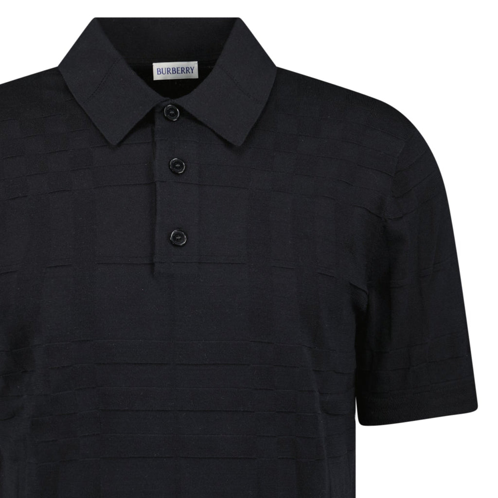Burberry 'Kieran' Knit Polo-Shirt Black