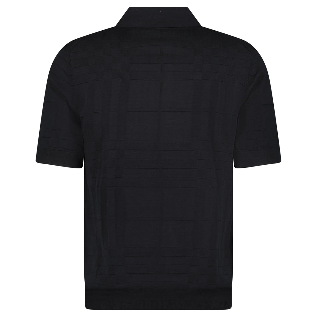 Burberry 'Kieran' Knit Polo-Shirt Black