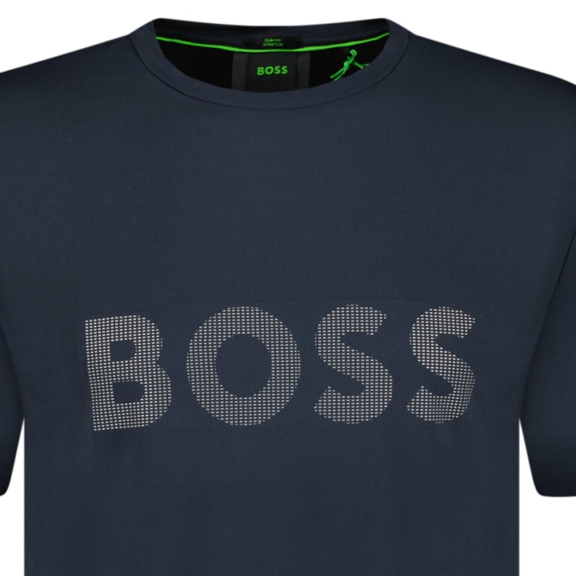 Hugo Boss Active Logo-Print T-Shirt Navy