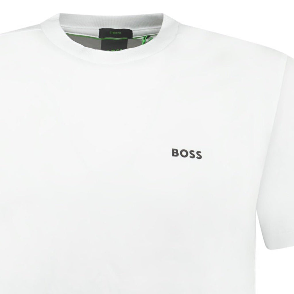Hugo Boss Active Logo-Print T-Shirt White