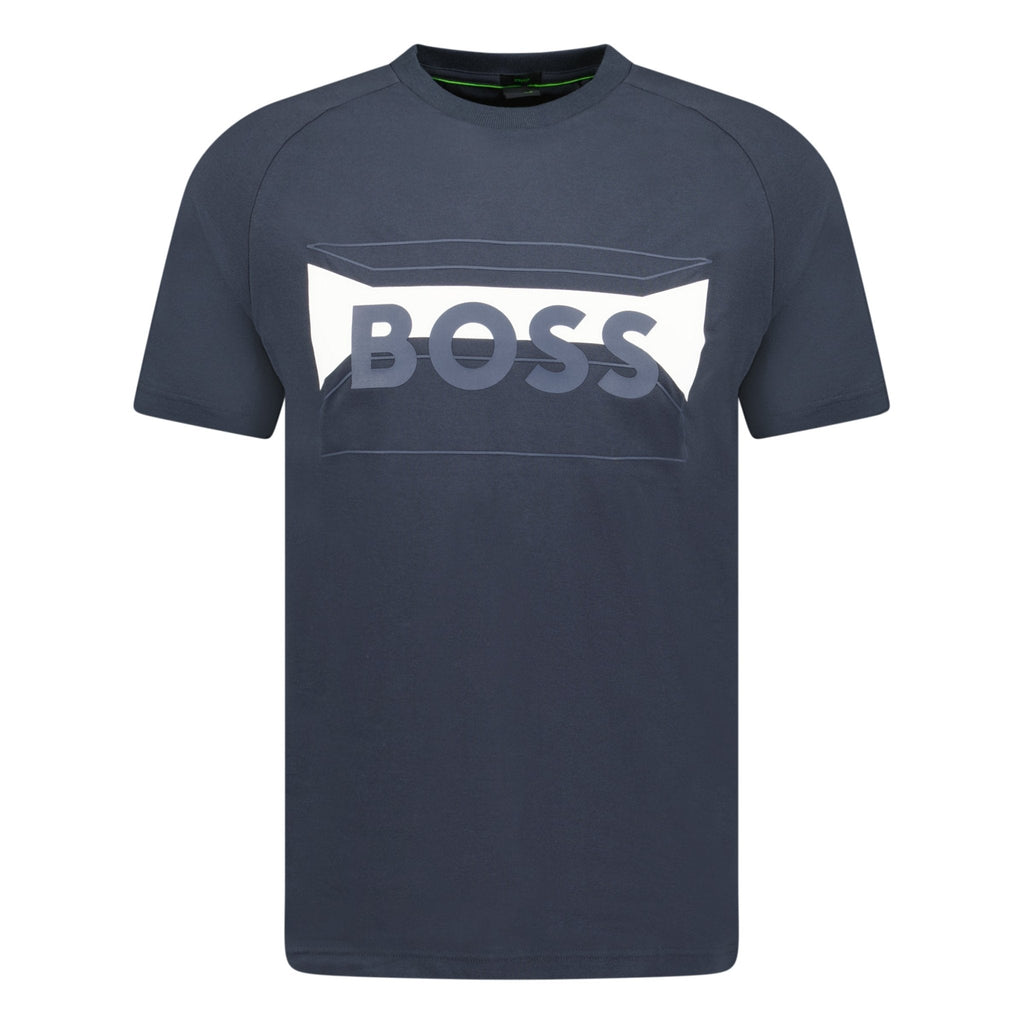 Hugo Boss Artwork Logo T-Shirt Navy
