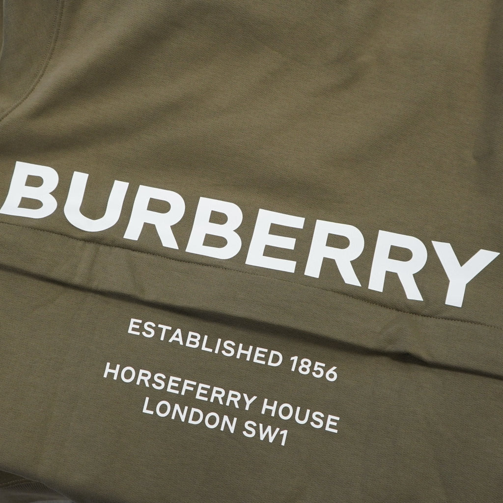 Burberry 'Acklow' Rear Logo Print Sweatshirt Khaki