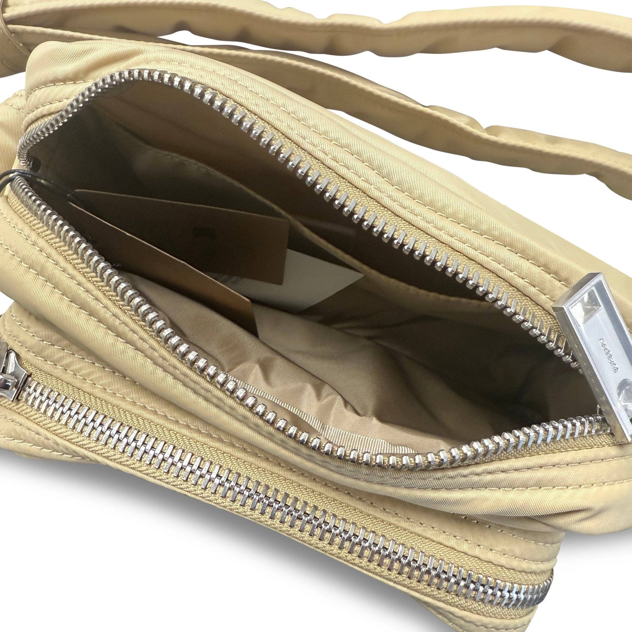 Burberry 'Ellison' Cross Body Messenger Bag Gold Honey