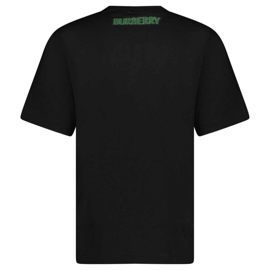 Burberry Graffiti Equestrian Knight T-Shirt in Black