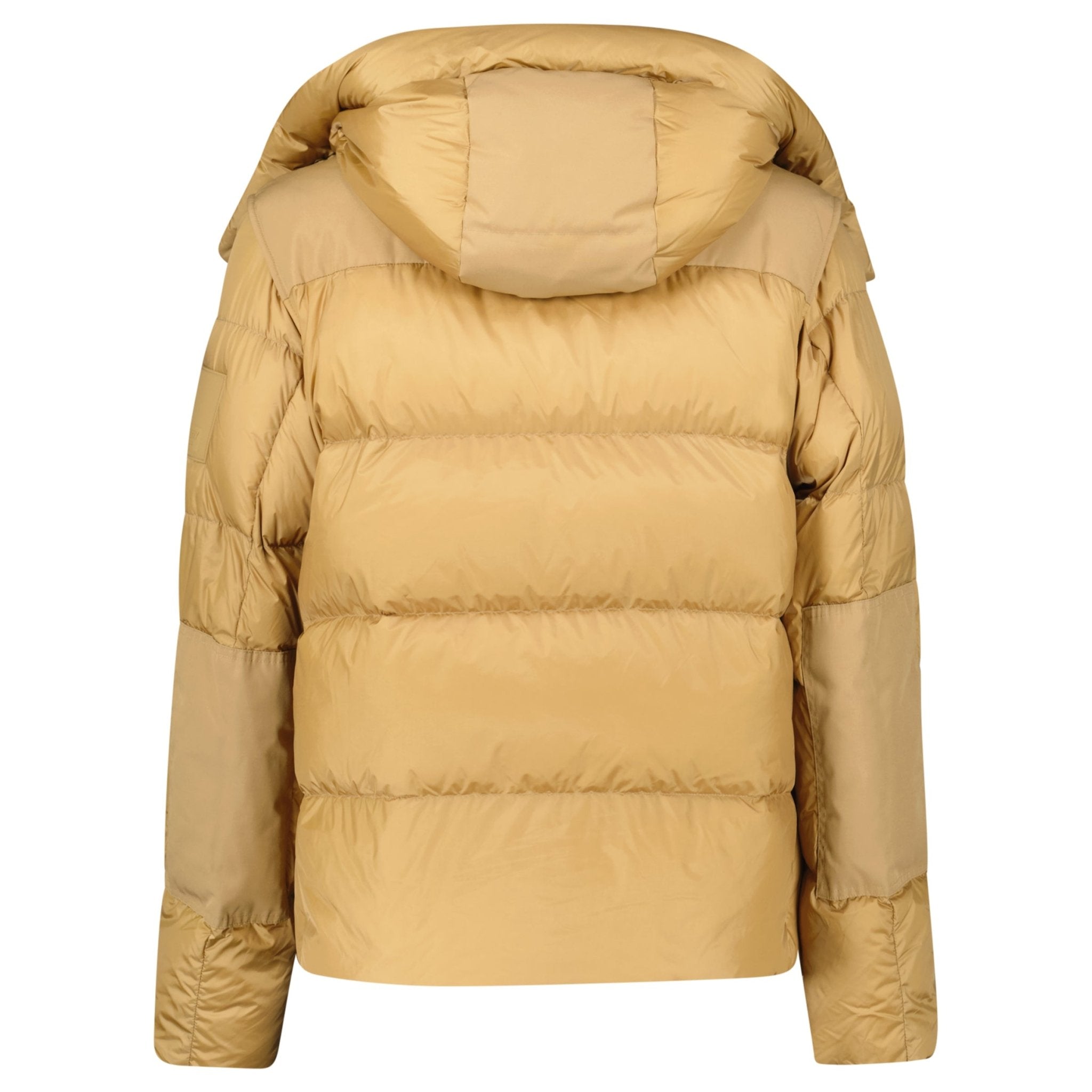 Burberry 'Leeds' Detachable Sleeve Hooded Down Jacket Warm Honey