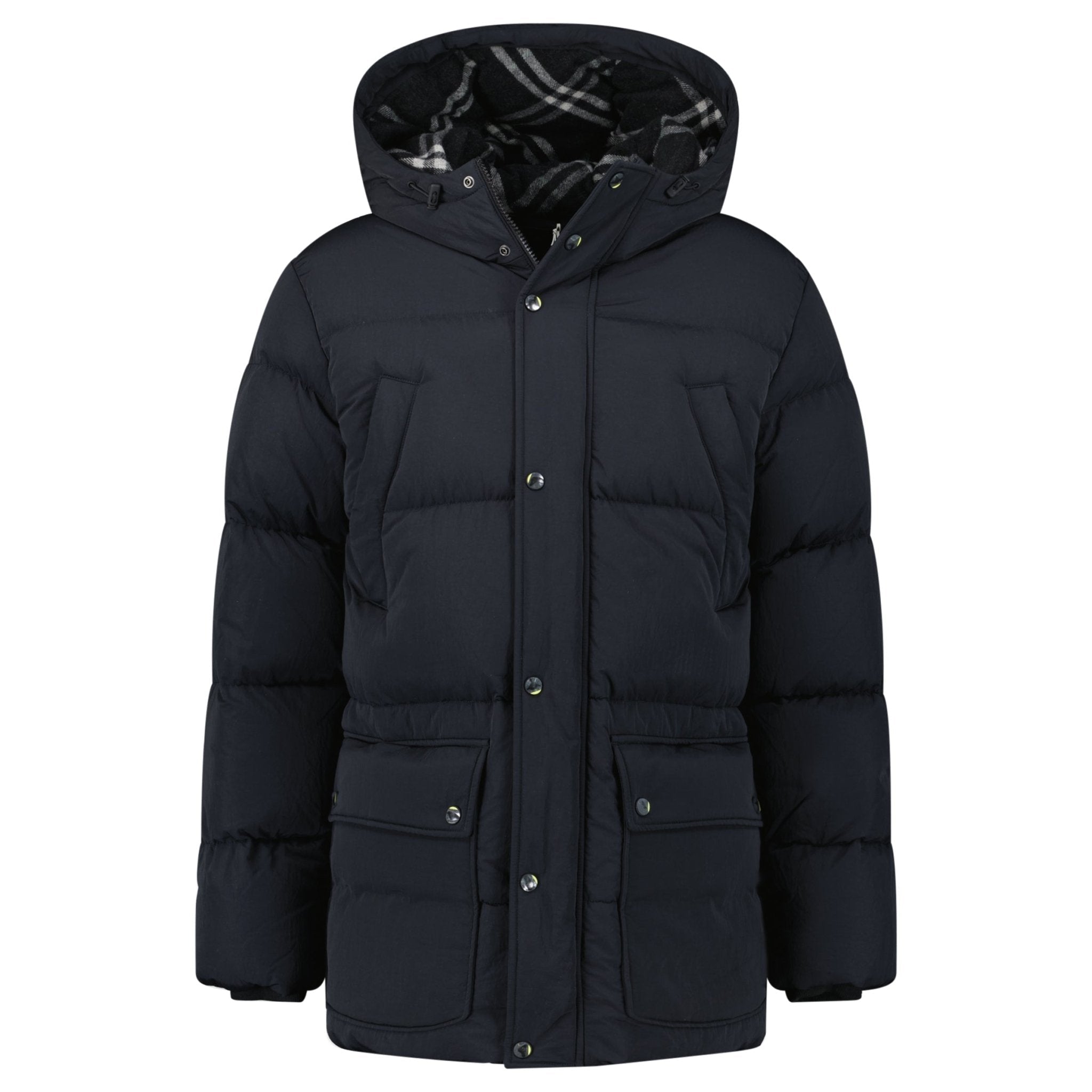 Burberry Technical Nylon Puffer Coat in Black