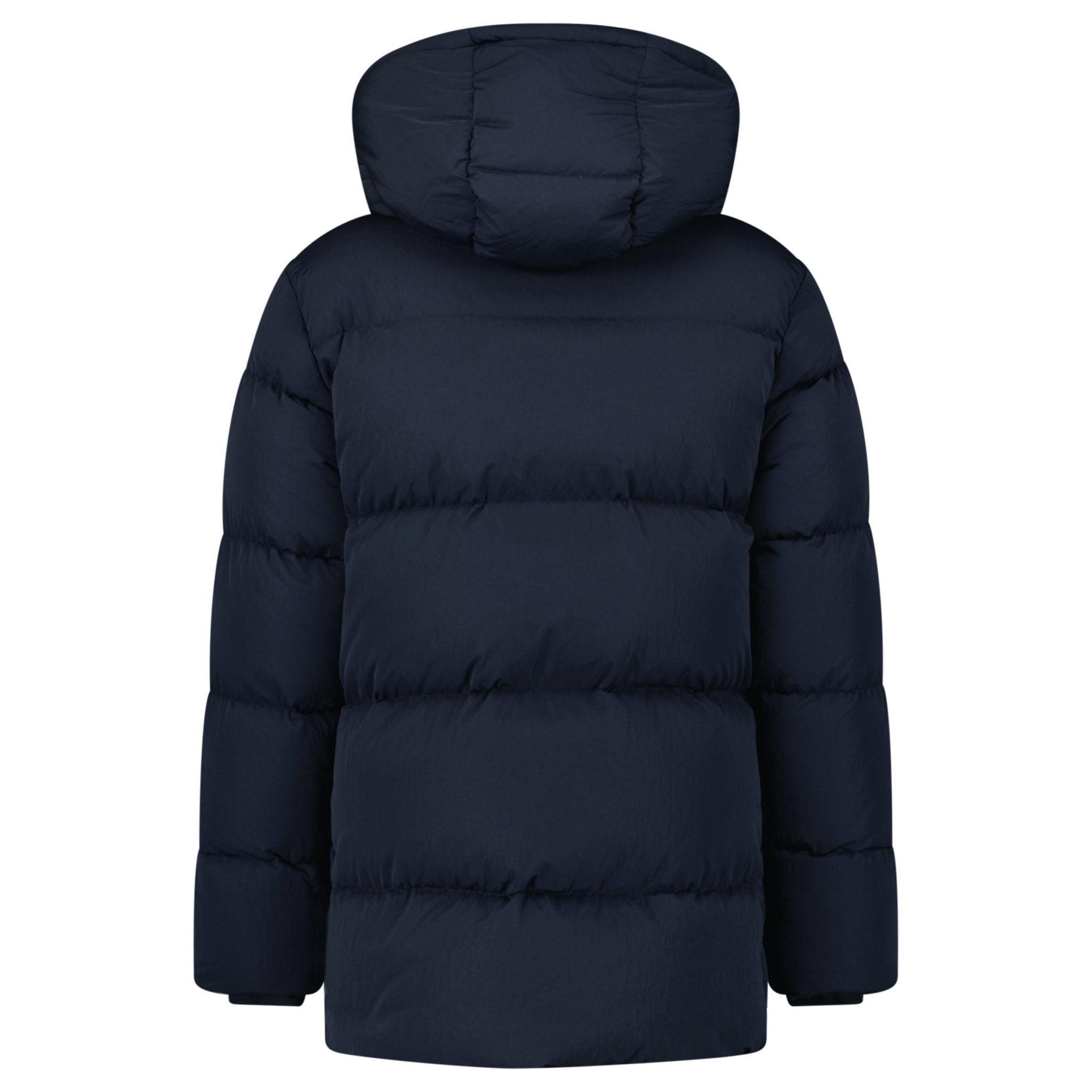 Burberry Technical Nylon Puffer Coat in Navy