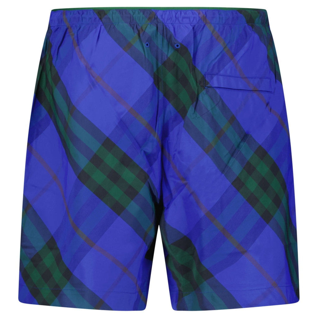 Burberry Check Swim Shorts Blue