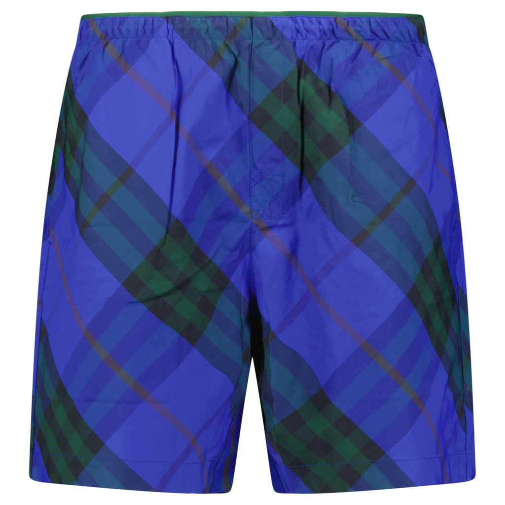 Burberry Check Swim Shorts Blue