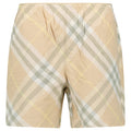 Burberry Check Swim Shorts Flax Beige