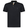 Burberry 'Eddie' TB Check Placket Polo-Shirt Black