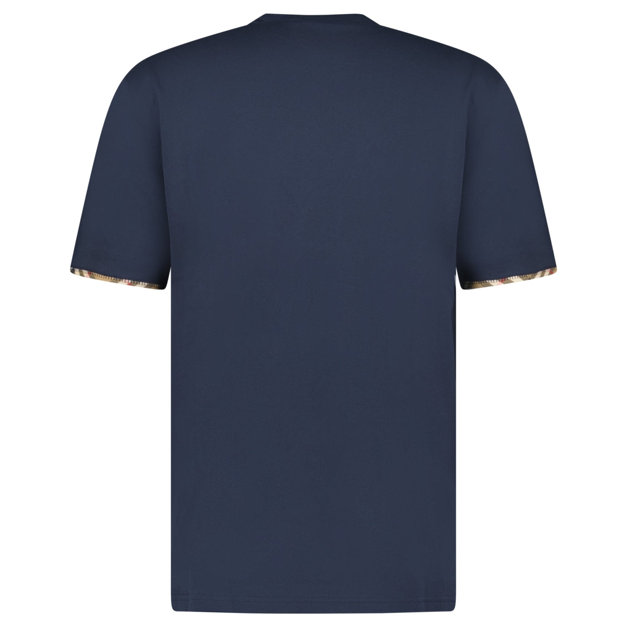 Burberry 'Ellison' Organic Cotton Check Sleeve Navy