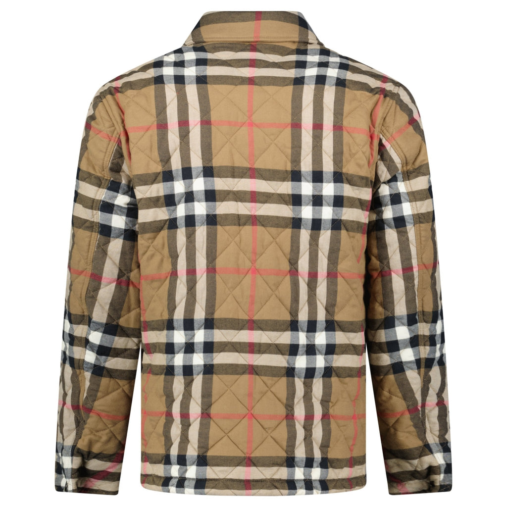 Burberry 'Forres' Diamond Quilted Jacket Taupe Brown