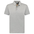 Burberry 'Hartford' Check Placket Polo Grey