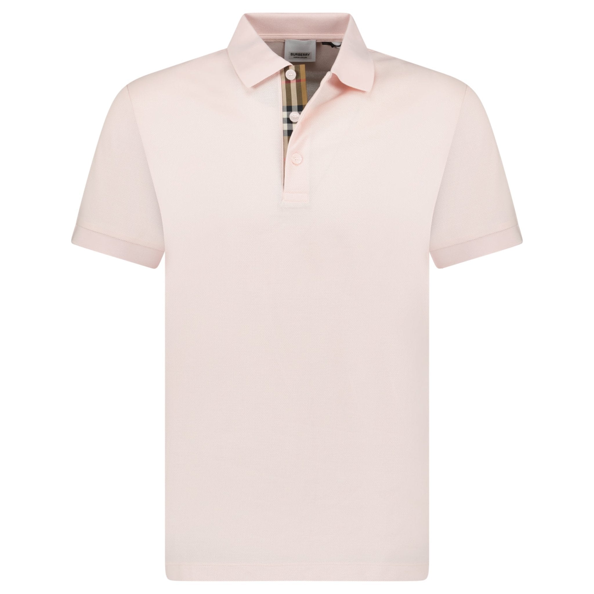 Burberry 'Hartford' Check Placket Polo Pink (Defect)