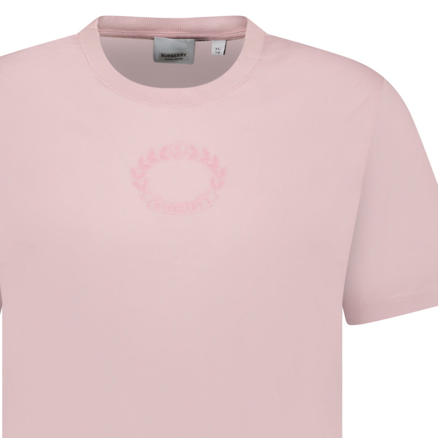 Burberry 'Margot' Embroidery Logo T-Shirt Pink