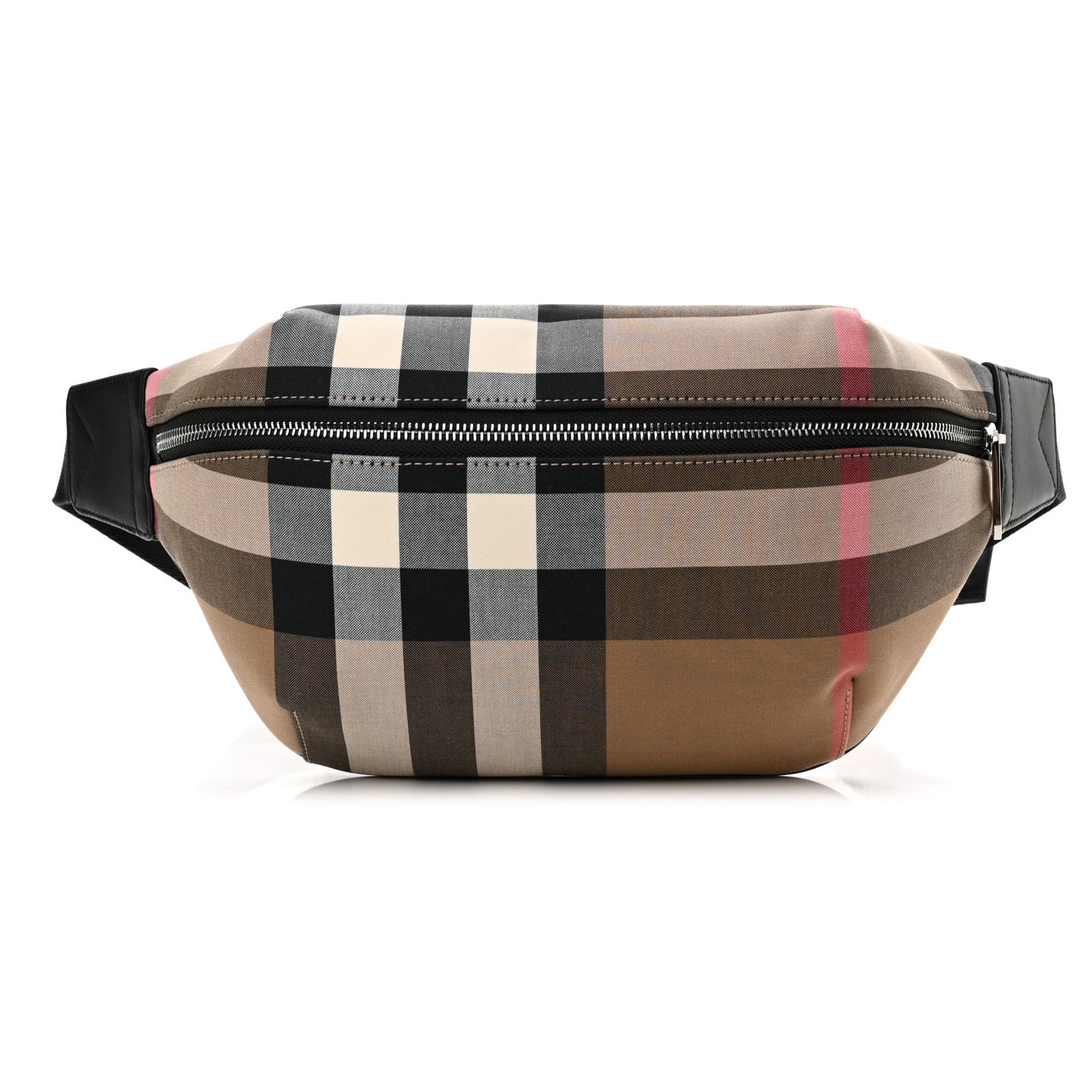 Burberry 'Sonny' Bum/Side Taupe Brown Check Bag