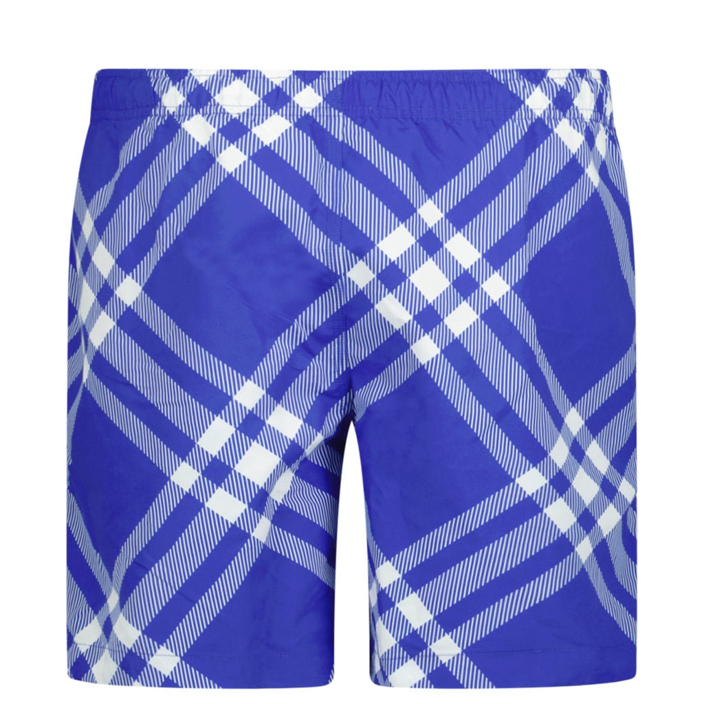 Burberry Swim Shorts in Signature Knight Check Blue