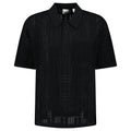 Burberry Tristam Check Knitted Polo Black