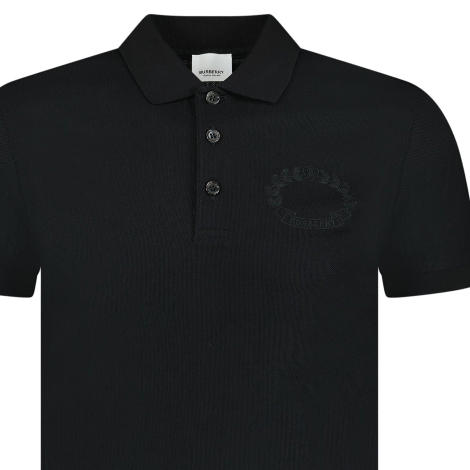 Burberry 'Walworth' Crest Polo-Shirt Black