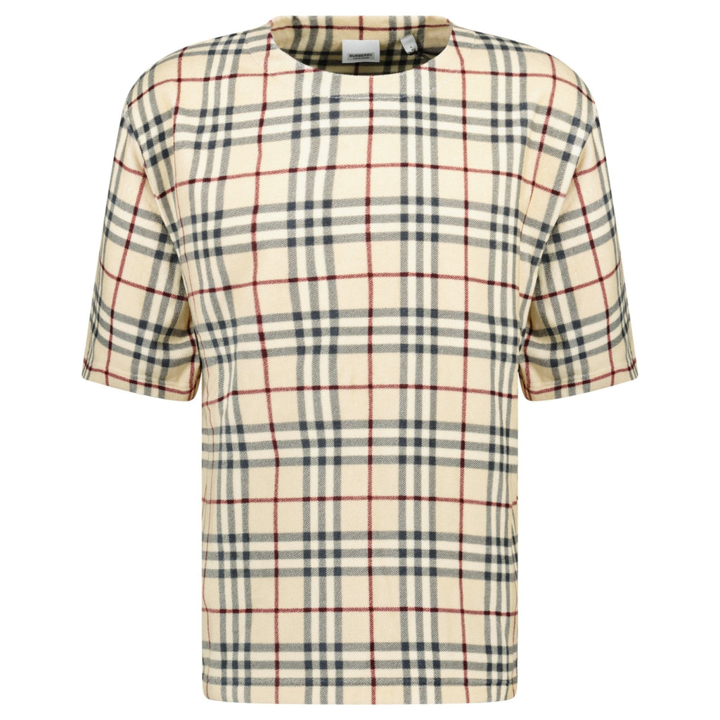 Burberry 'Willesden' Check T-Shirt Beige