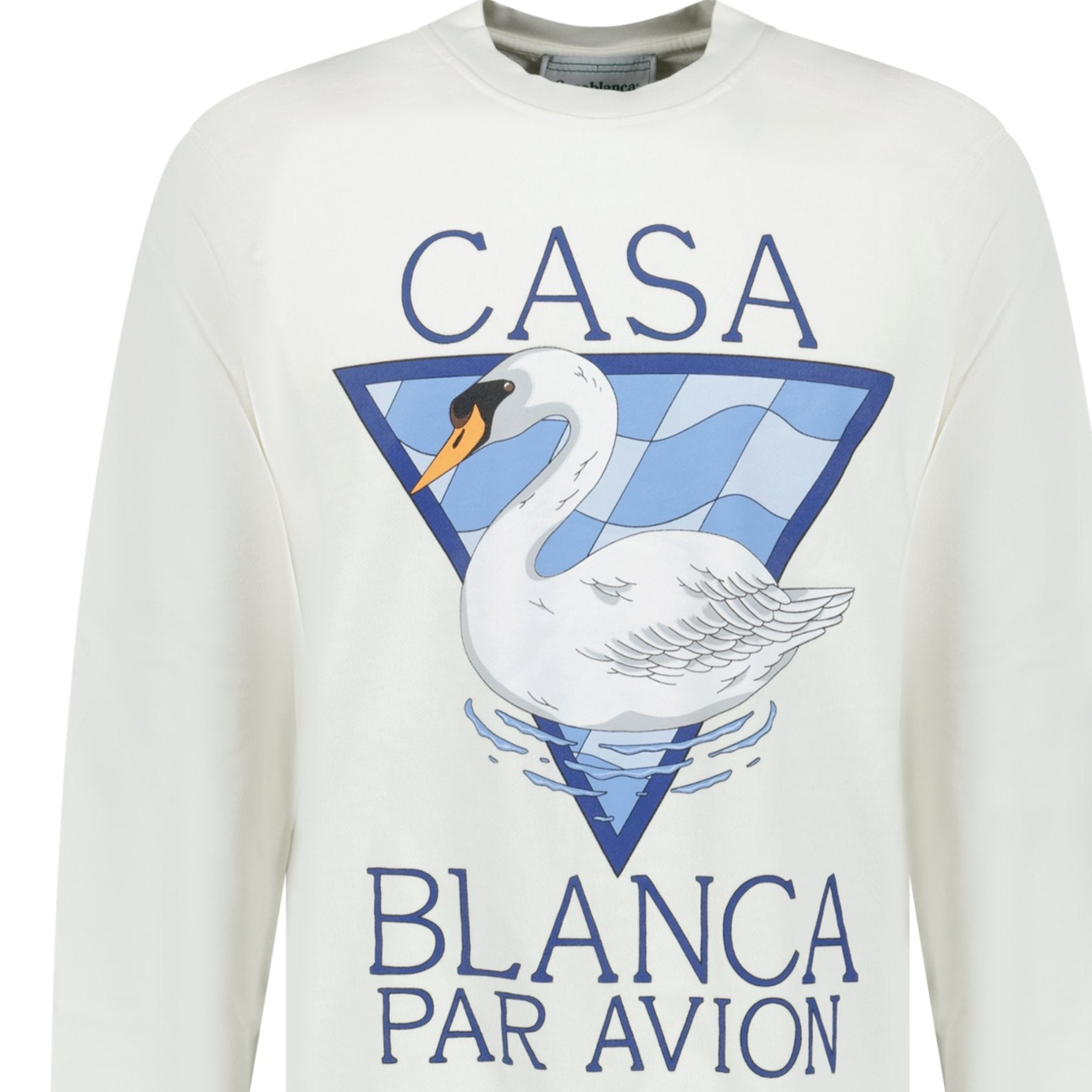 Casablanca Par Avion Screen Printed Sweatshirt White