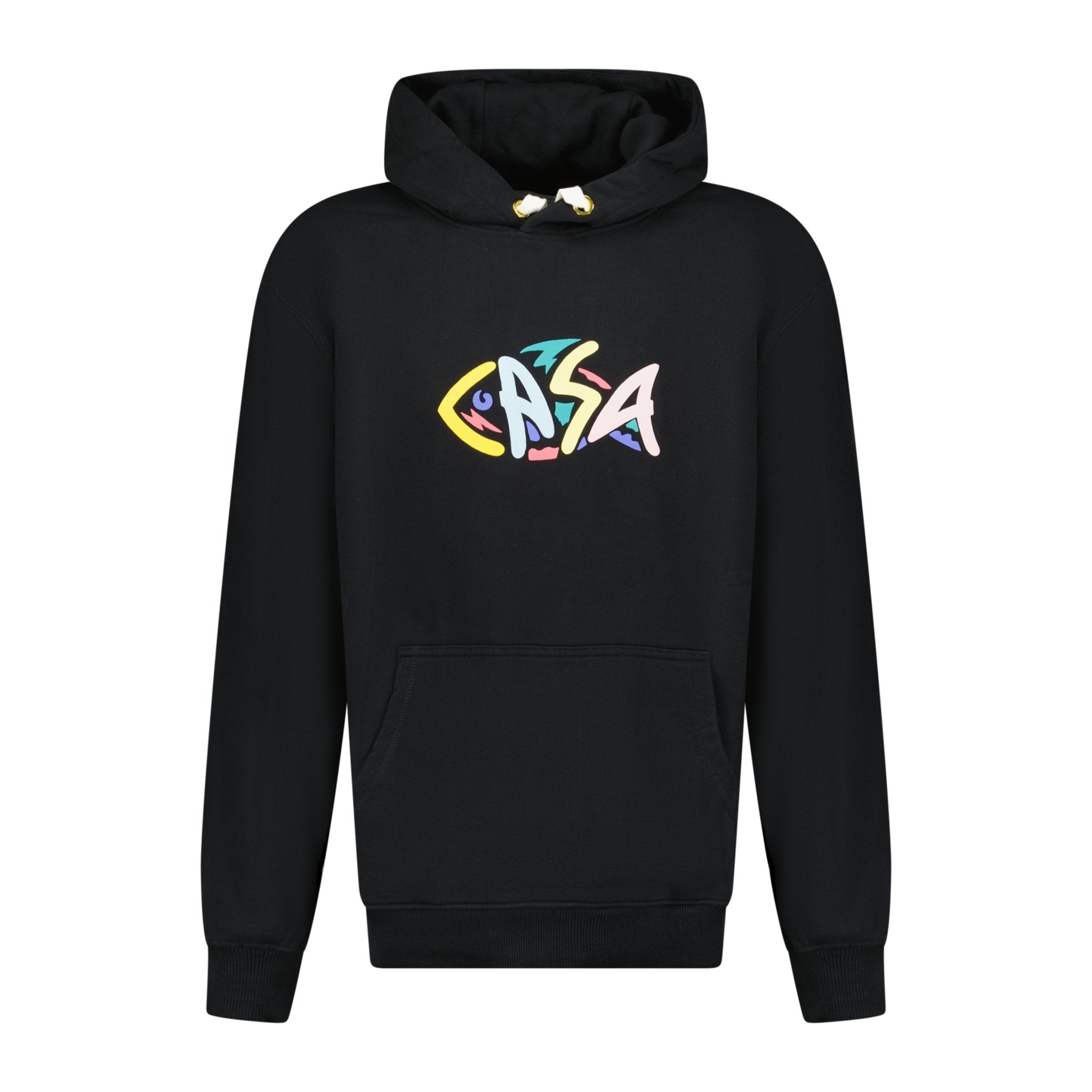 Casablanca 'The Fish Puff' Print Hooded Sweatshirt Black
