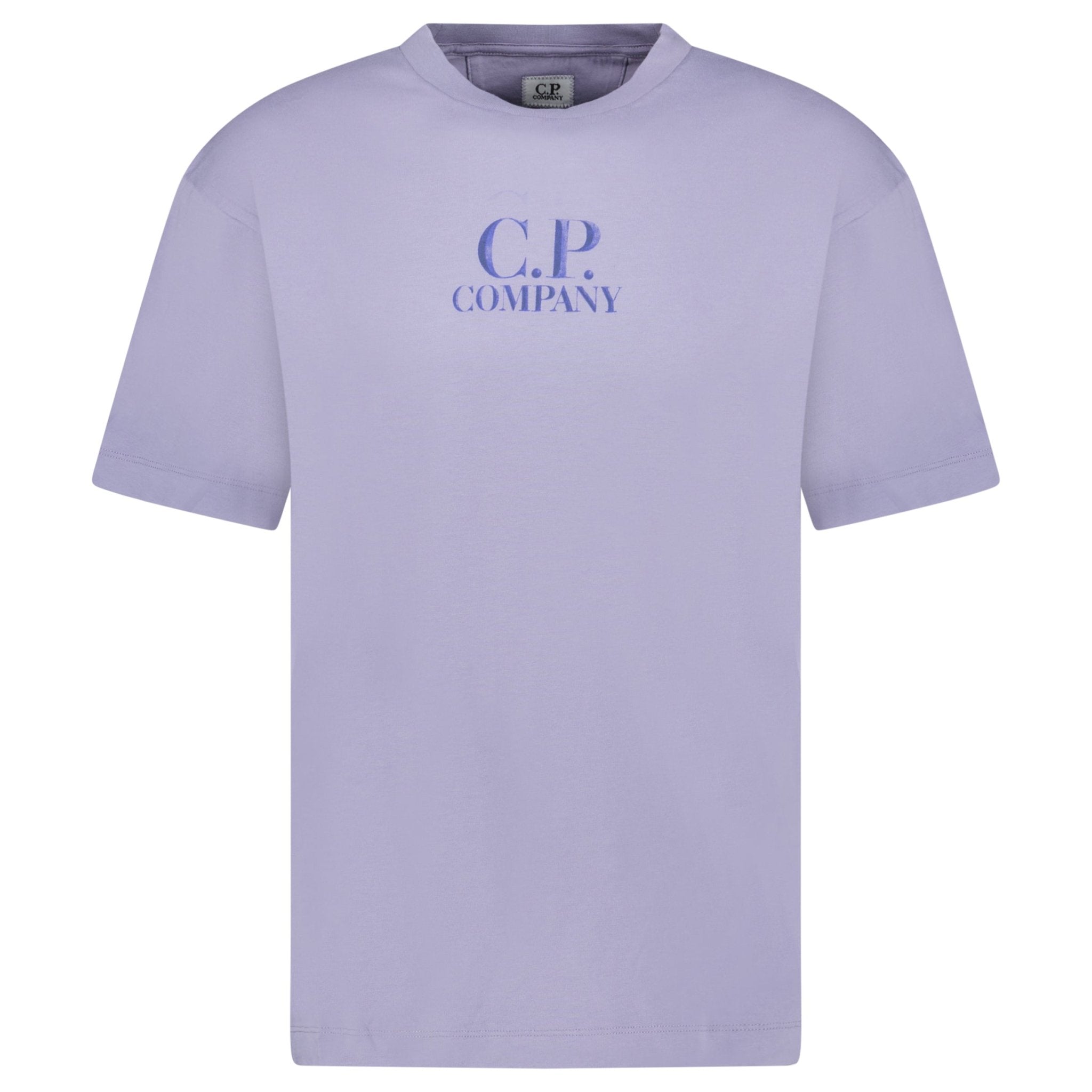 CP Company 30/1 Jersey Logo T-Shirt Lavender Violet