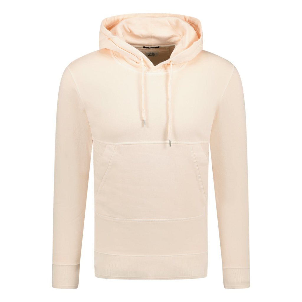CP Company Arm Logo Hooded Sweatshirt Rose Pink