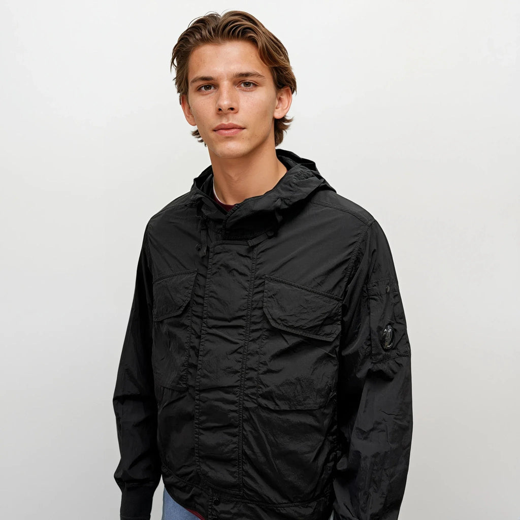 CP Company Black Chrome-R Hooded Lens Jacket