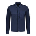 CP Company 'Broken Batavia' Zip Overshirt Navy