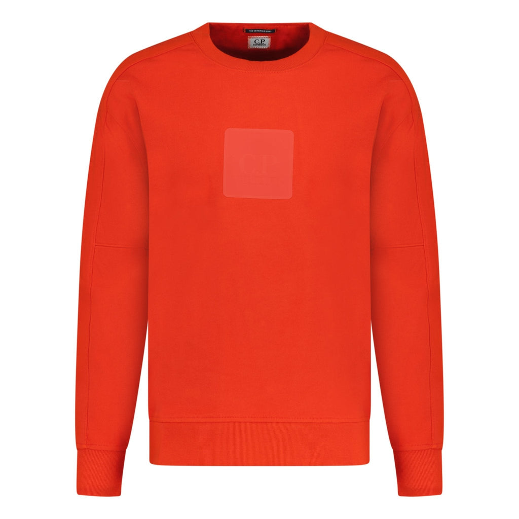 CP Company Chest Patch Logo Sweatshirt Red
