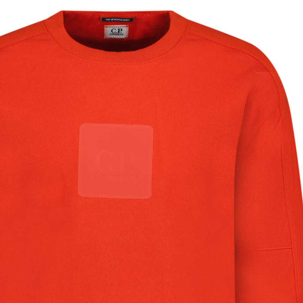 CP Company Chest Patch Logo Sweatshirt Red