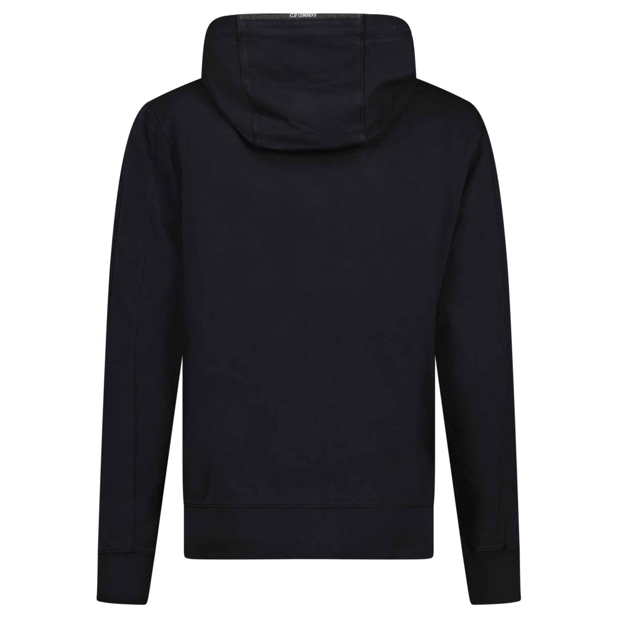 CP Company CP Company Light Fleece Lens Zip Hoodie Black