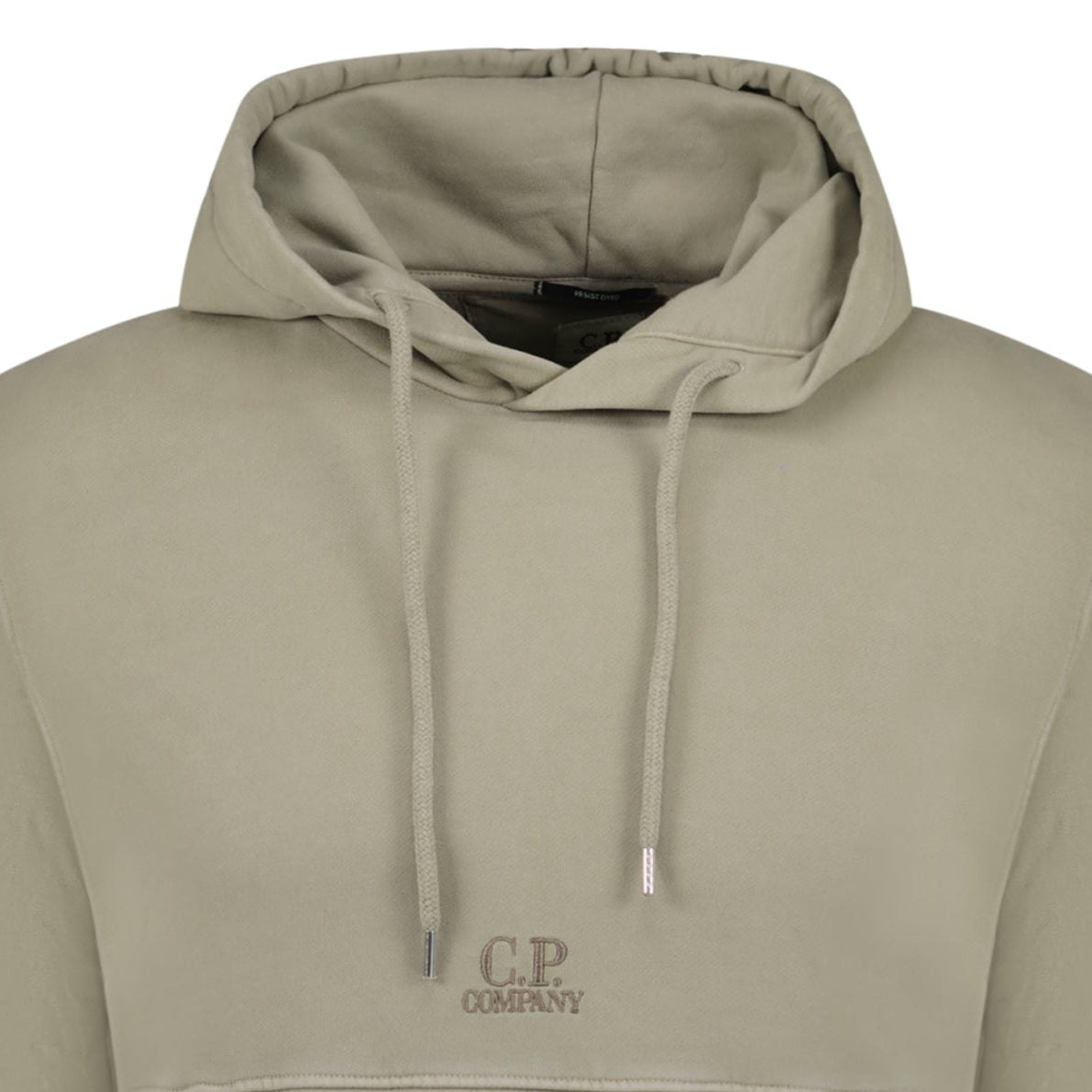 CP Company Writing Logo Hooded Sweatshirt Beige