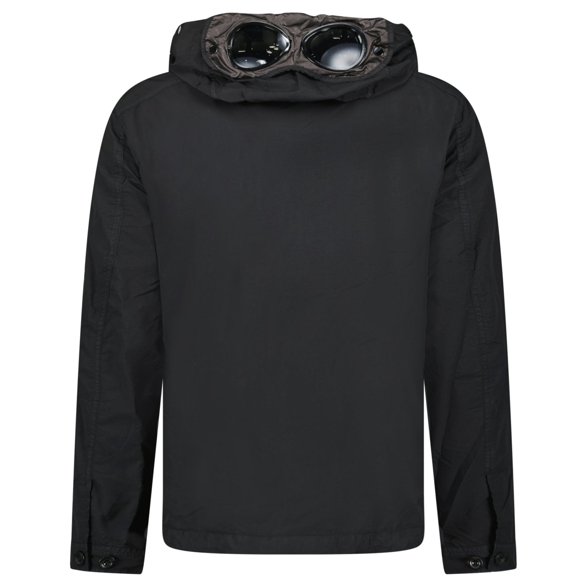 CP Company Flatt Nylon Black Goggle Over-shirt