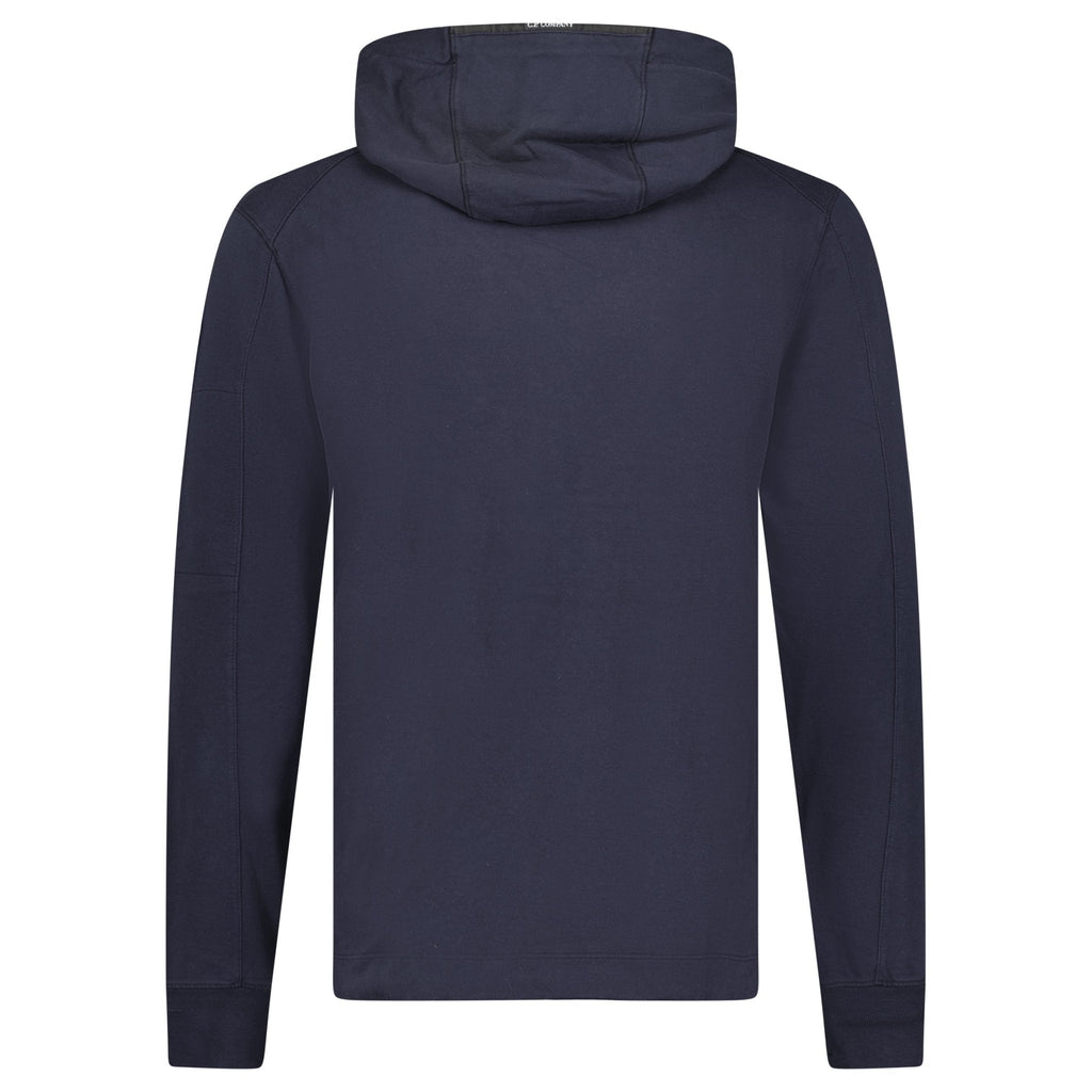 CP Company Hooded Lens Light Fleece Sweatshirt Midnight Blue
