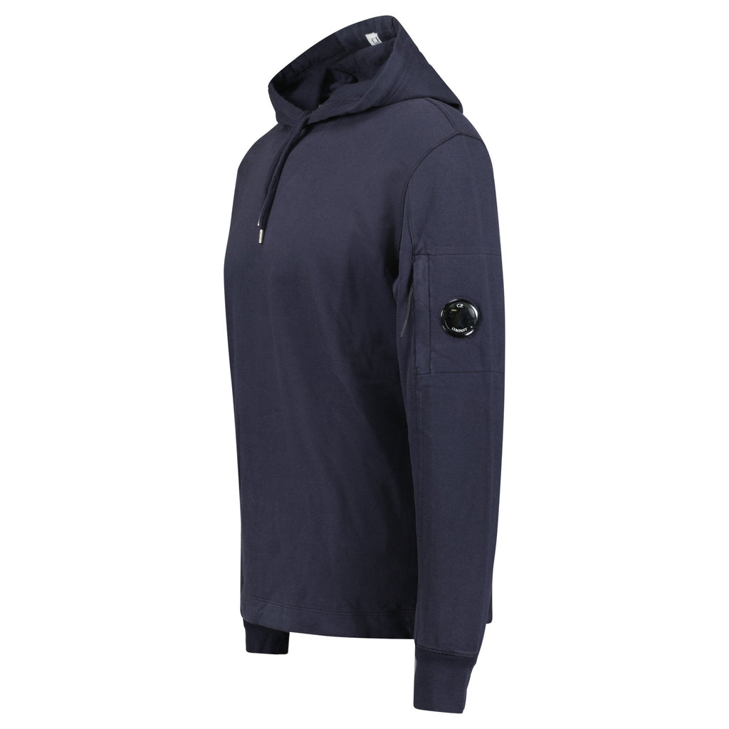 CP Company Hooded Lens Light Fleece Sweatshirt Midnight Blue