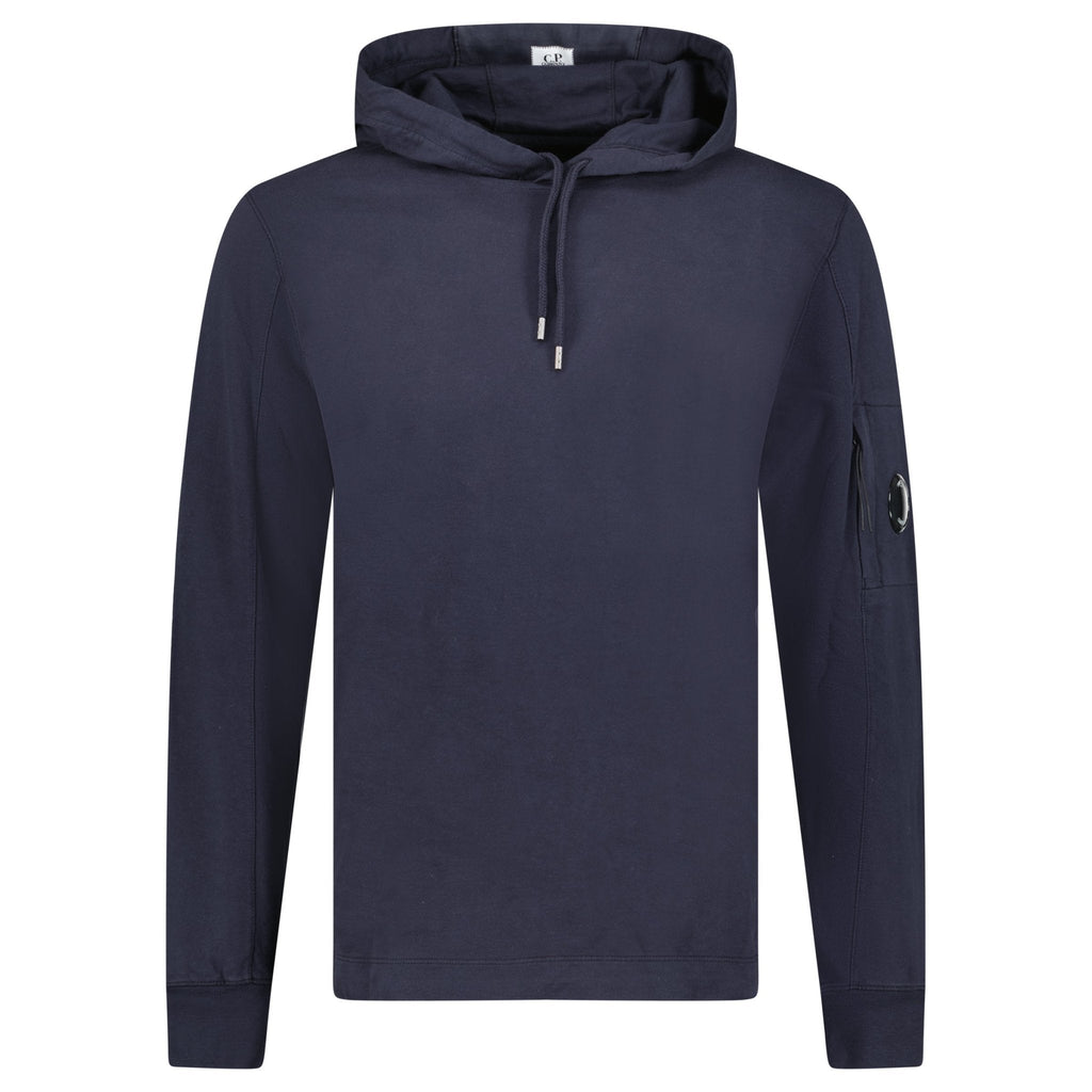 CP Company Hooded Lens Light Fleece Sweatshirt Midnight Blue