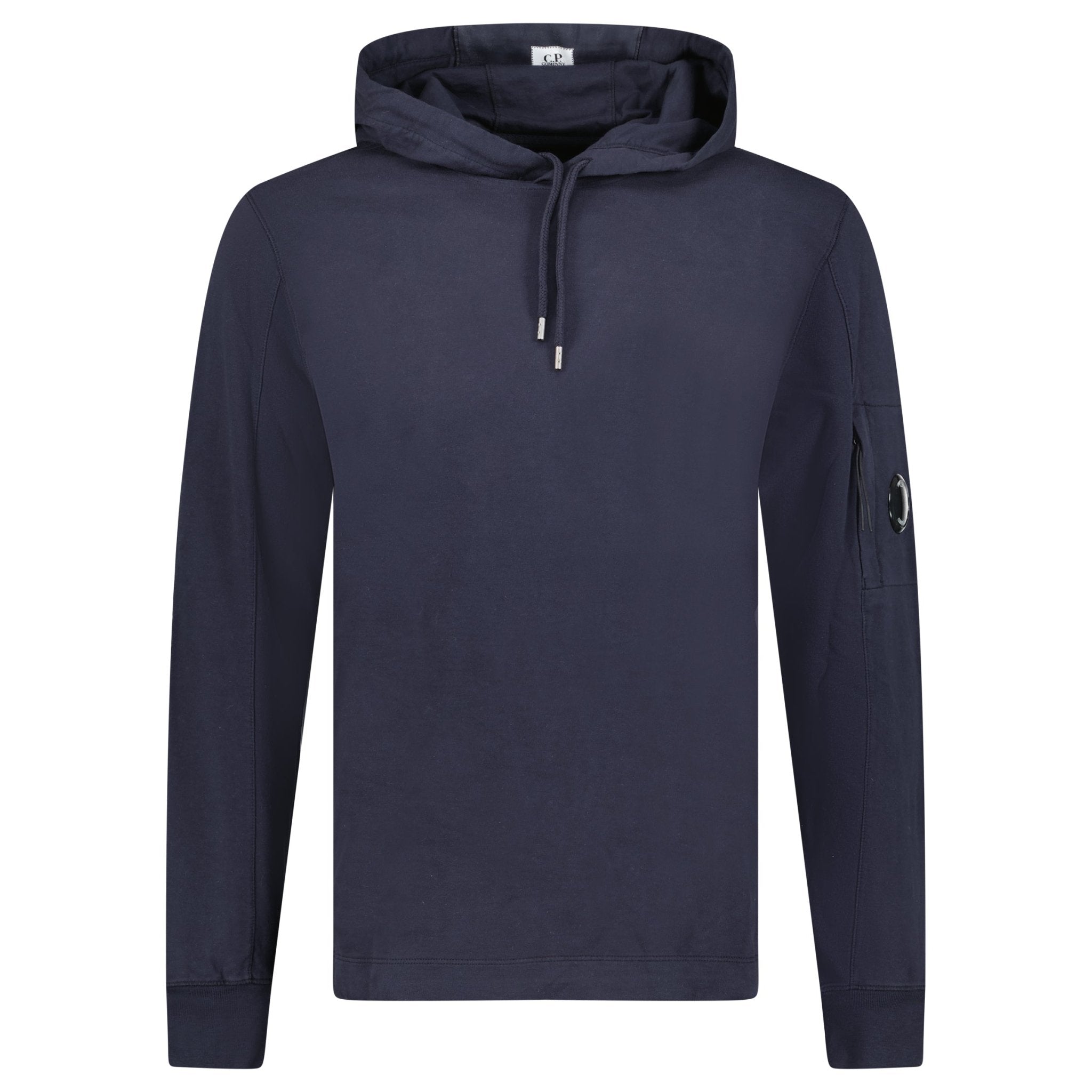 CP Company Hooded Lens Light Fleece Sweatshirt Midnight Blue