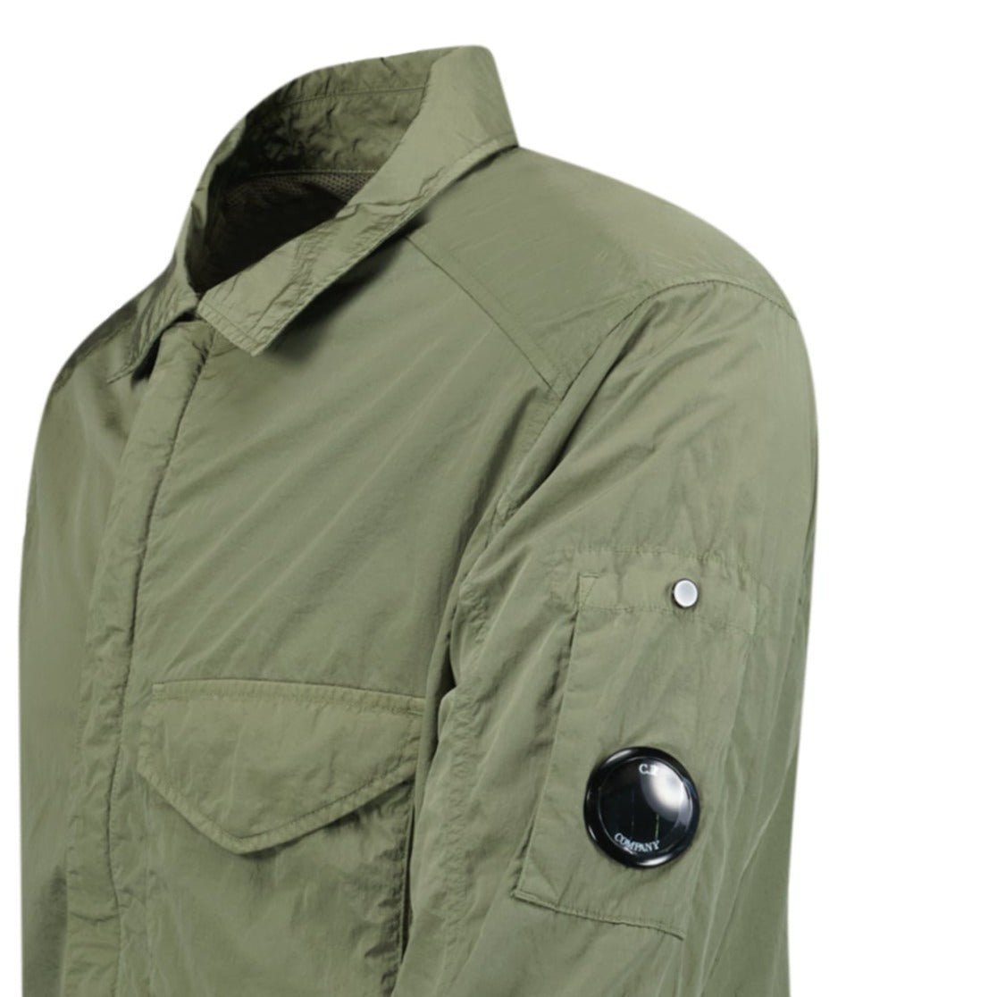 CP Company Lens Chrome Zip-Up Jacket Military Green
