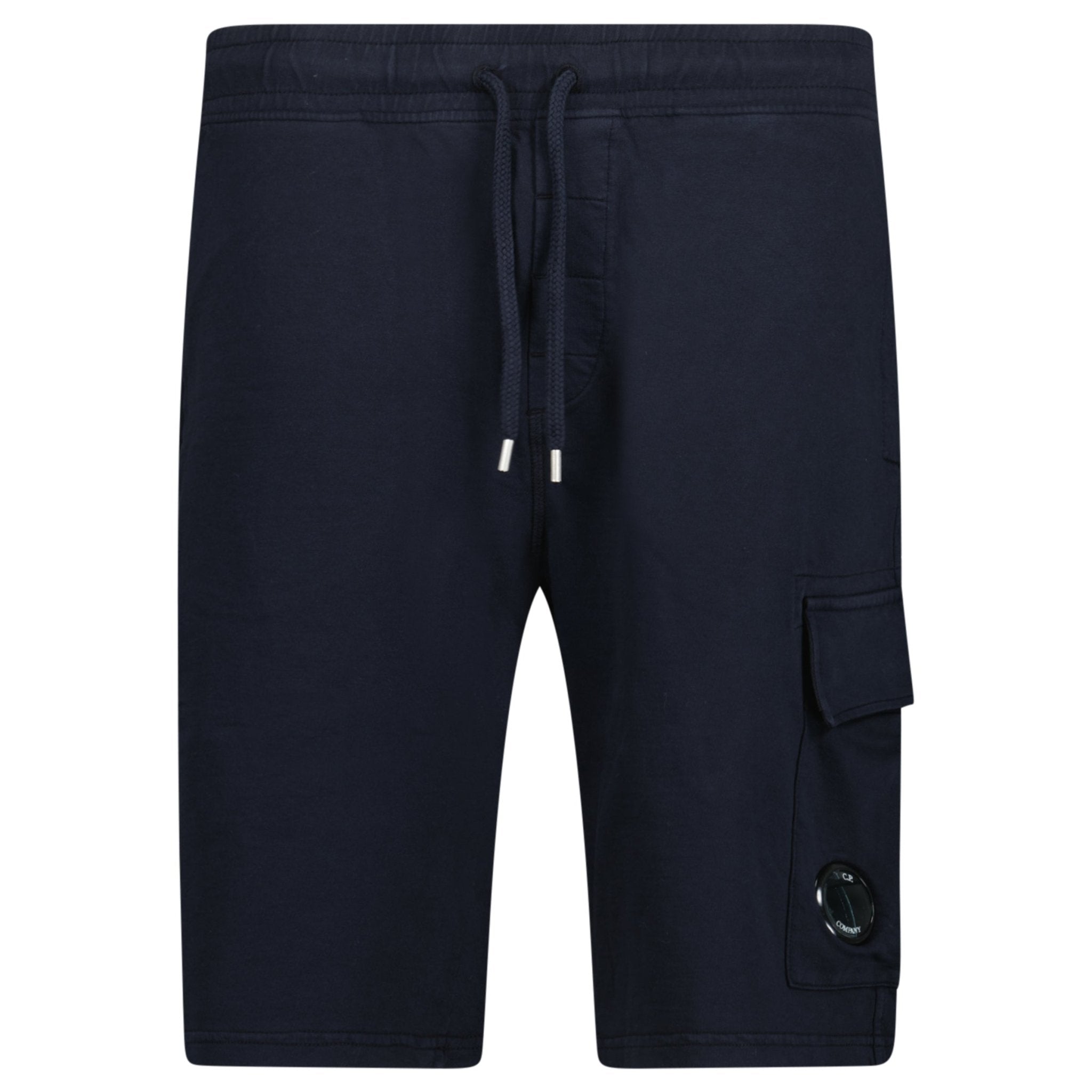 CP Company Light Fleece Lens Sweat Shorts Navy