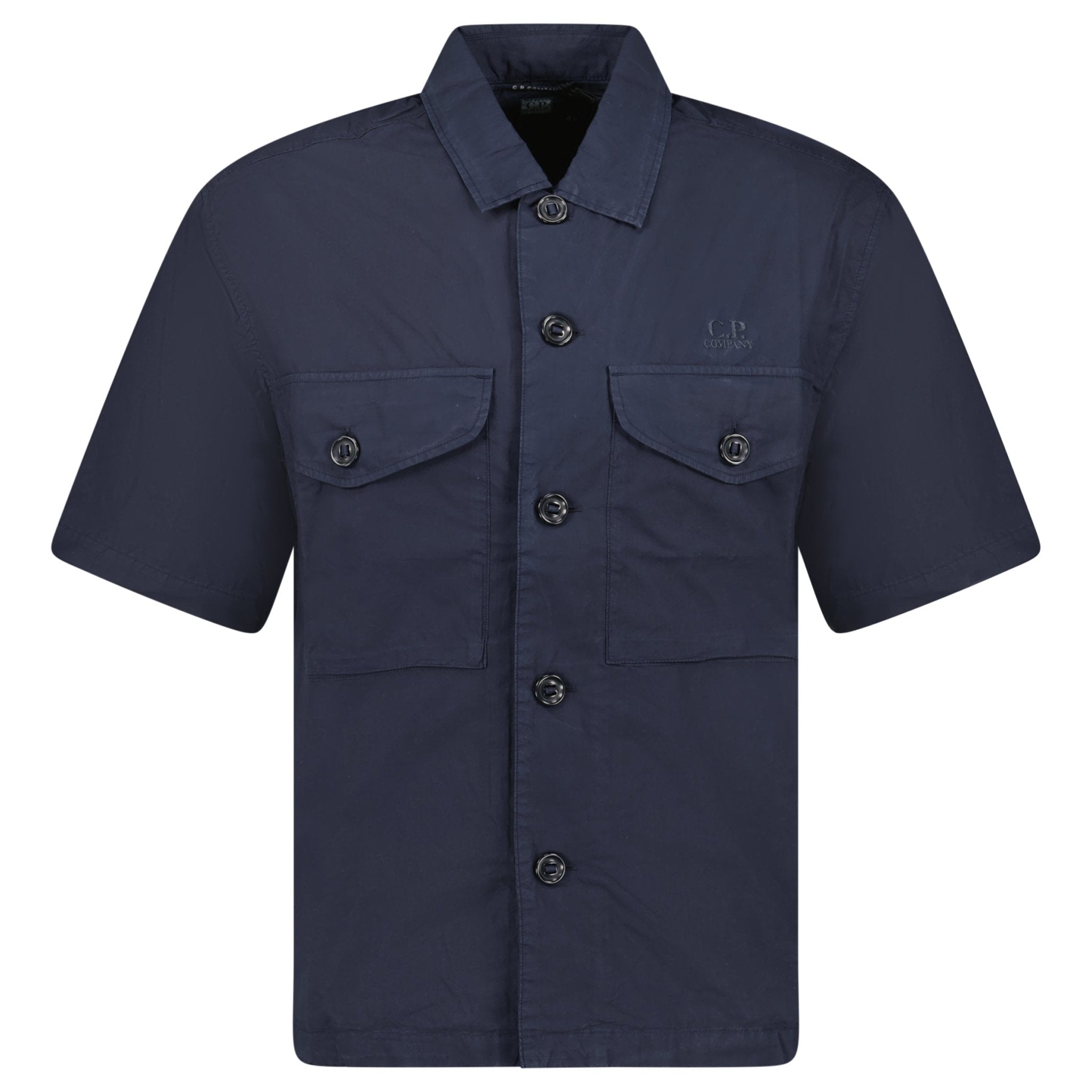 CP Company Total Eclipse Popeline Boxy Short Sleeve Shirt