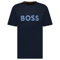 Hugo Boss Blue Rubberised Logo T-Shirt Navy