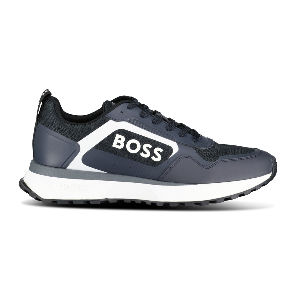 Hugo Boss Boss Logo 'Jonah' Trainers Navy Blue