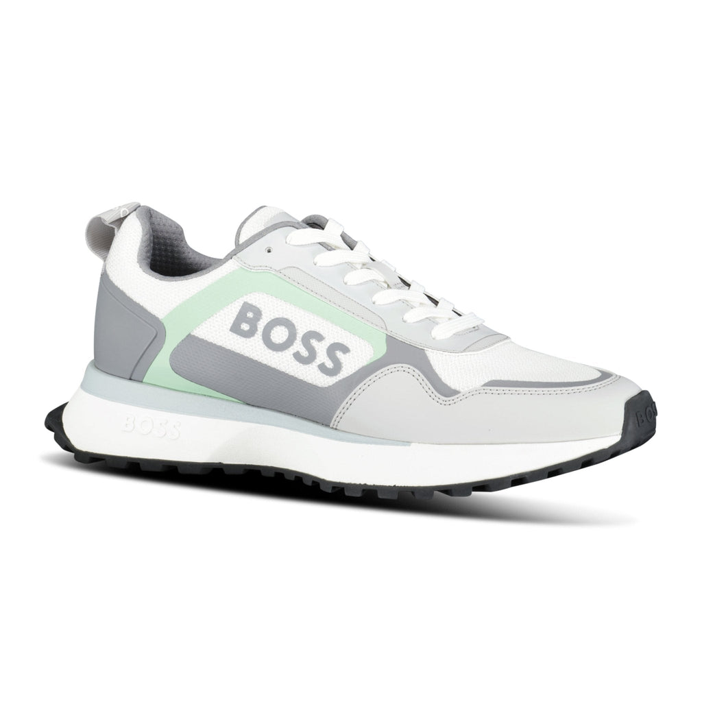 Hugo Boss Boss Logo 'Jonah' Trainers Open White