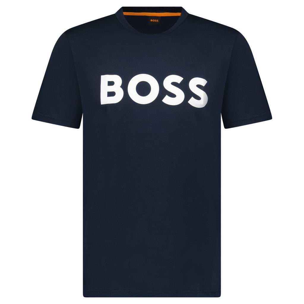 Hugo Boss Thinking 1 Logo T-Shirt in Dark Navy