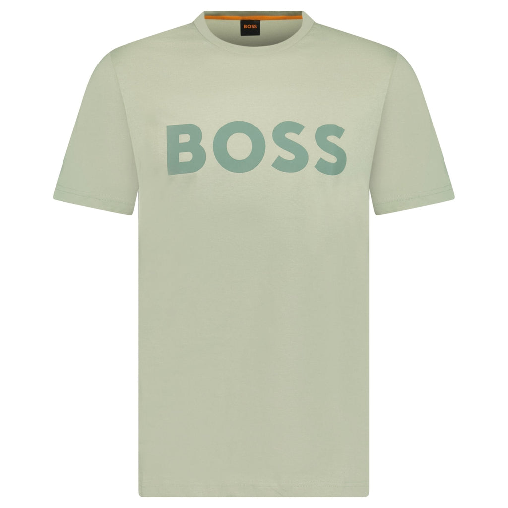 Hugo Boss Thinking 1 Logo T-Shirt in Green