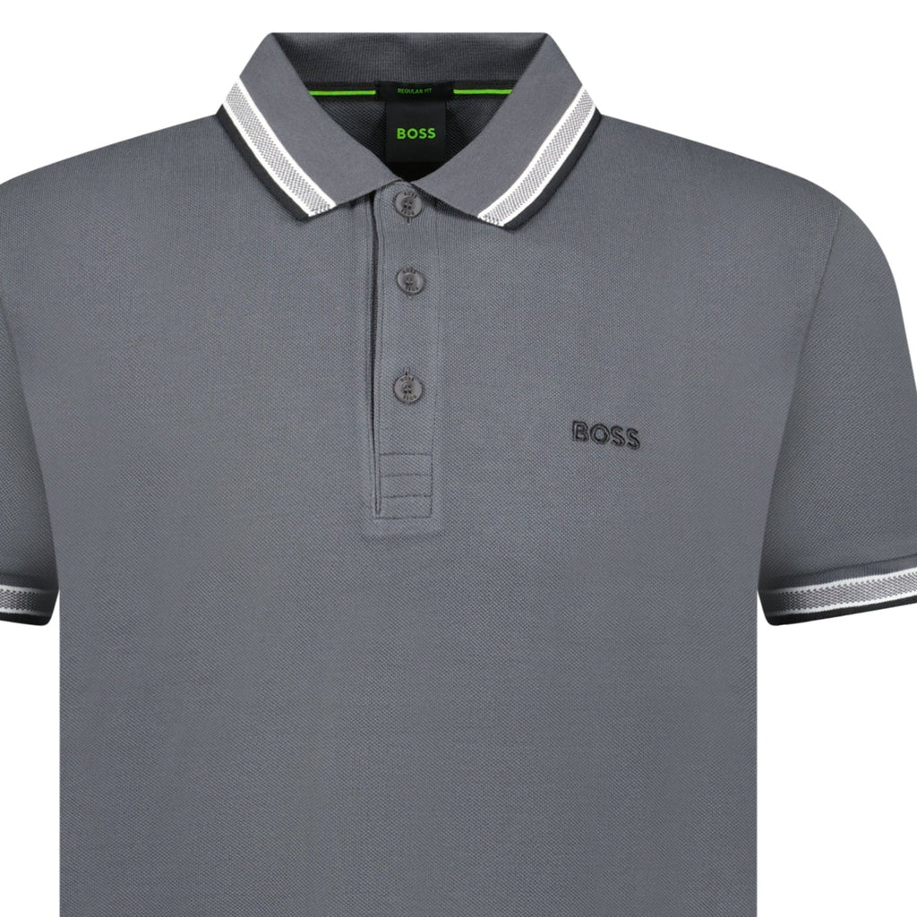 Hugo Boss Paddy Polo Shirt Dark Grey